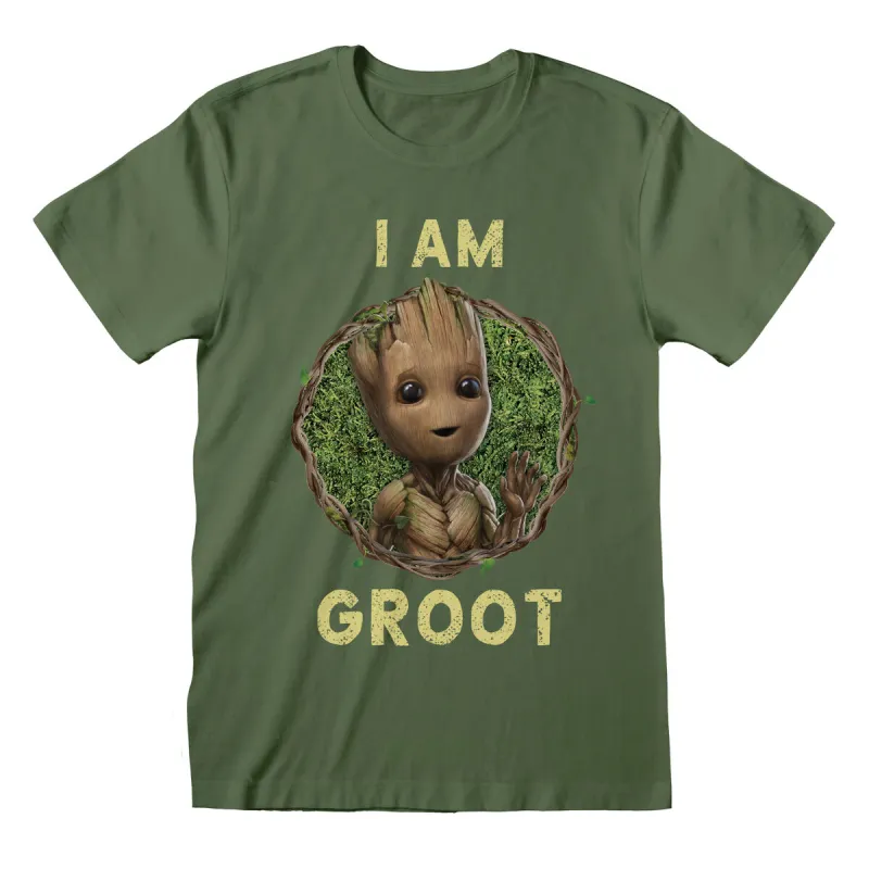 Lühikeste varrukatega T-särk Marvel Badge Roheline Unisex