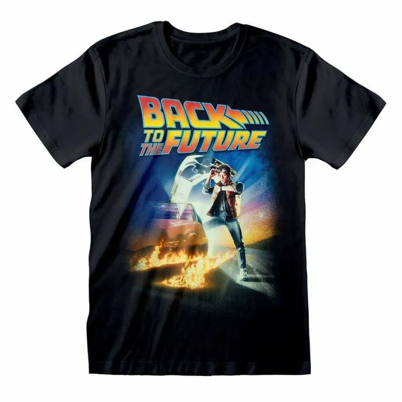 Lühikeste varrukatega T-särk Back to the Future Poster Must Unisex