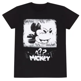 Unisex T-paita Mickey Mouse Poster Style Musta