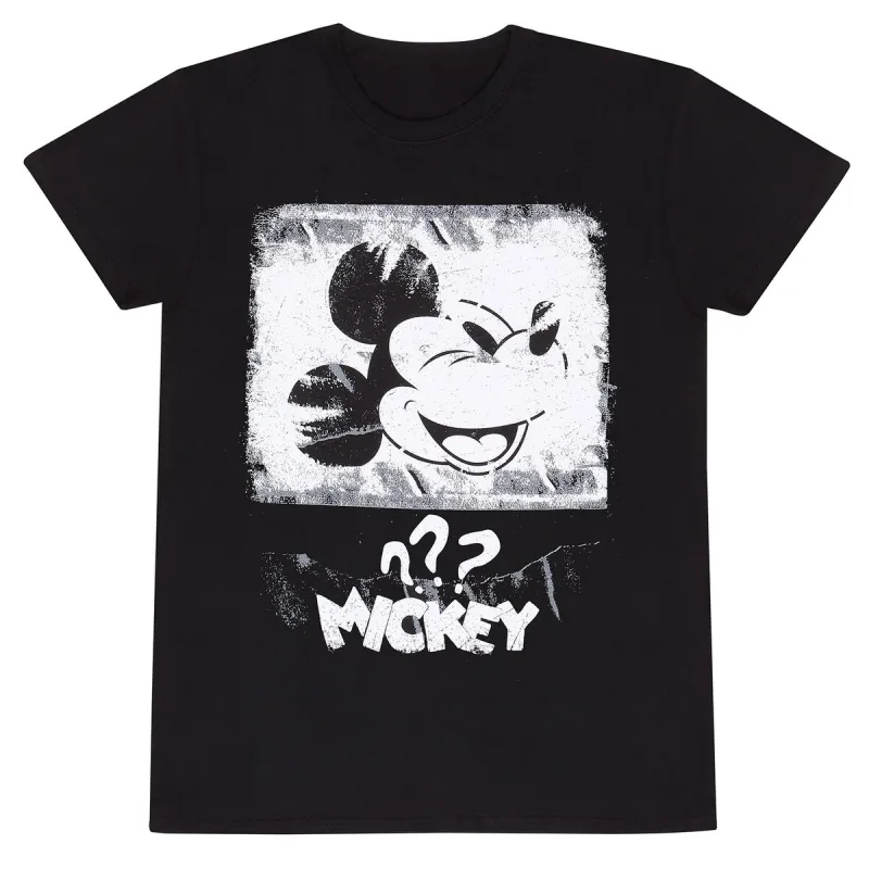 Unisex T-paita Mickey Mouse Poster Style Musta