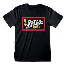 Unisex T-paita Willy Wonka Wonka Bar Musta