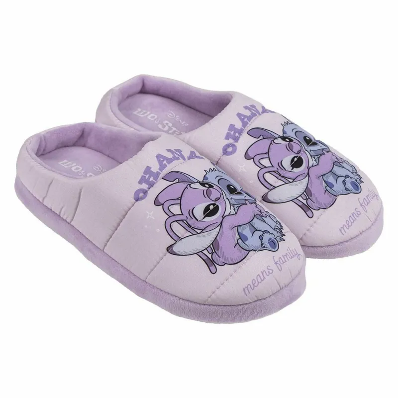 домашними тапочками Stitch Лиловый