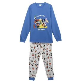 Pyjamat Mickey Mouse Sininen (Aikuisten)