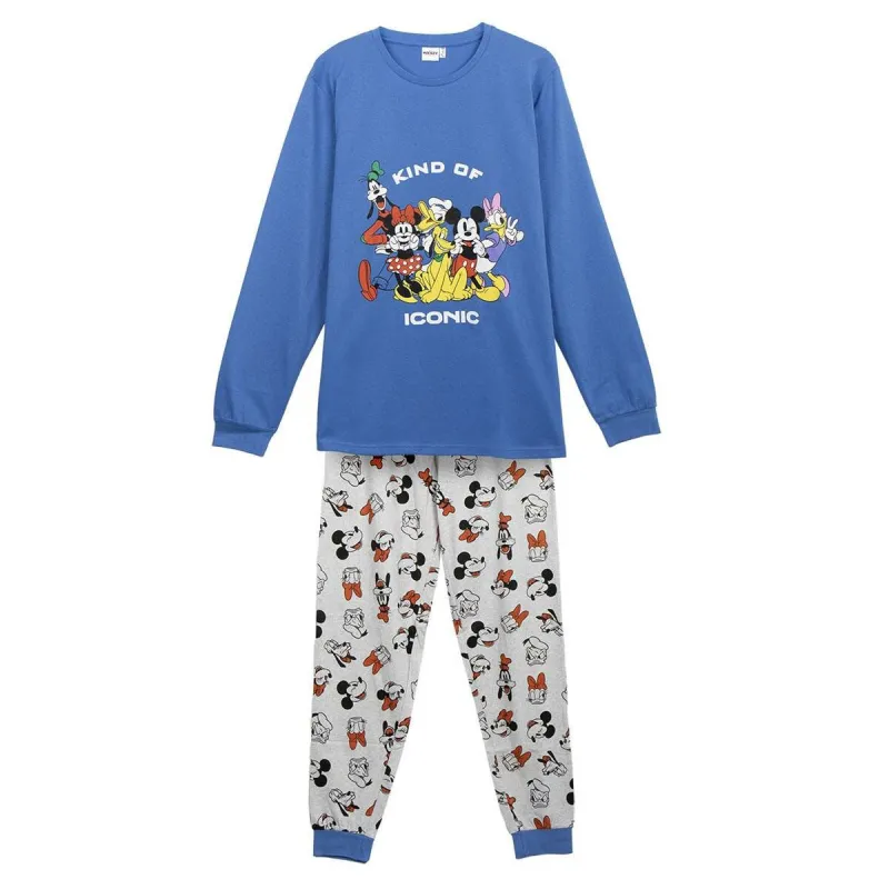 Pyjamat Mickey Mouse Sininen (Aikuisten)