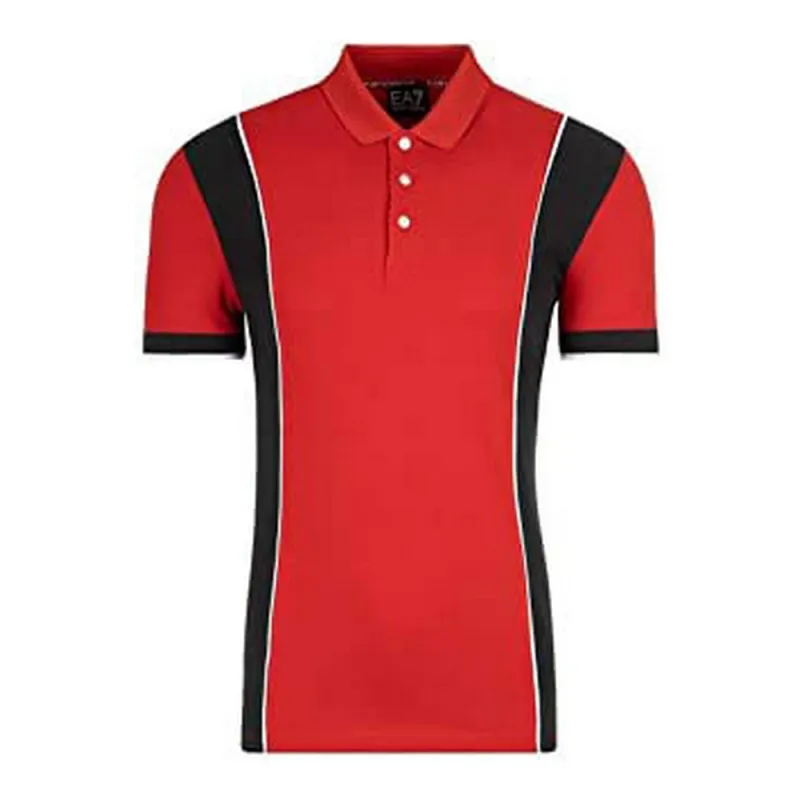 Vyriški polo marškinėliai su trumpomis rankovėmis Armani Jeans C1450 Raudona