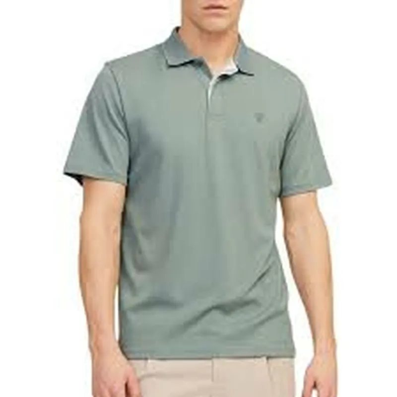 Vīriešu Polo ar Īsām Piedurknēm Jack & Jones JPRCCRODNEY SS POLO SN 12251180 Pelēks