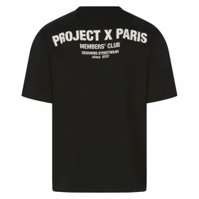 Vyriški marškinėliai su trumpomis rankovėmis Project X Paris 2410124 Juoda