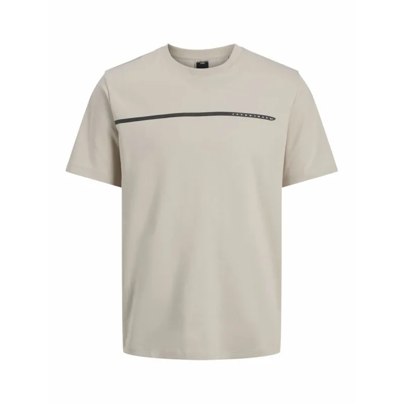 Men’s Short Sleeve T-Shirt Jack & Jones JCOFUSION FULL BRANDING 12273120 Grey