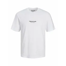 Lühikeste varrukatega T-särk, meeste Jack & Jones JORVESTERBRO TEE SS 12240121 Valge