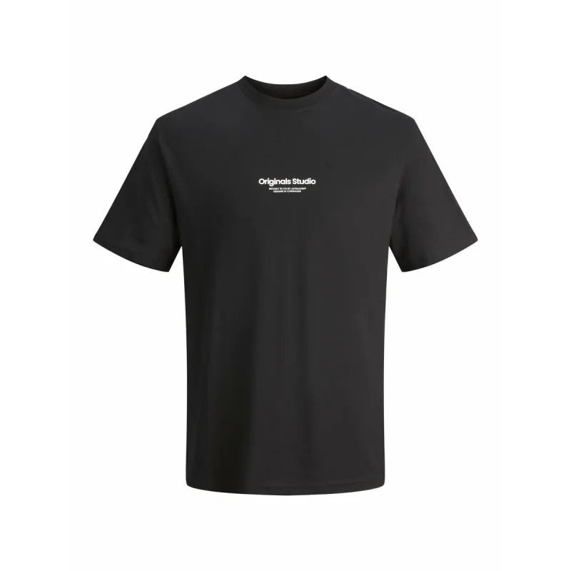 Lühikeste varrukatega T-särk, meeste Jack & Jones JORVESTERBRO TEE SS 12240121 Must