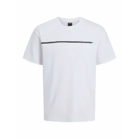 Vyriški marškinėliai su trumpomis rankovėmis Jack & Jones JCOFUSION FULL BRANDING 12273120 Balta