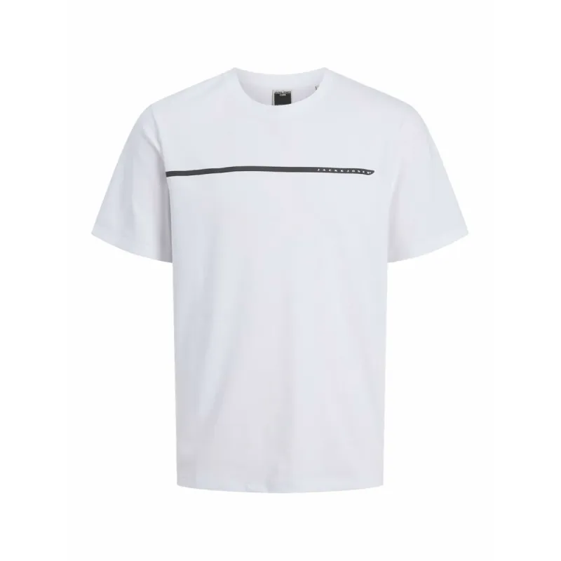 Men’s Short Sleeve T-Shirt Jack & Jones JCOFUSION FULL BRANDING 12273120 White