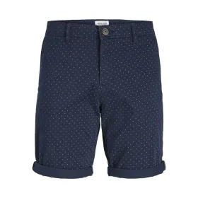 Miesten Shortsit Jack & Jones JPSTBOWIE SHORTS SA PRINTED MID SN 12230336 Laivastonsininen