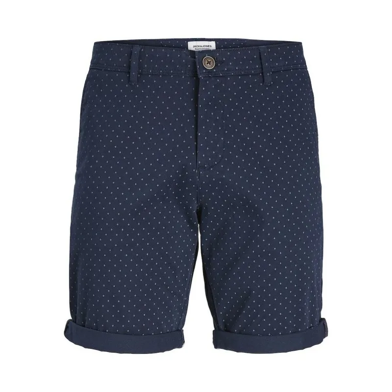 Vyriški Šortai Jack & Jones JPSTBOWIE SHORTS SA PRINTED MID SN 12230336 Tamsiai mėlyna