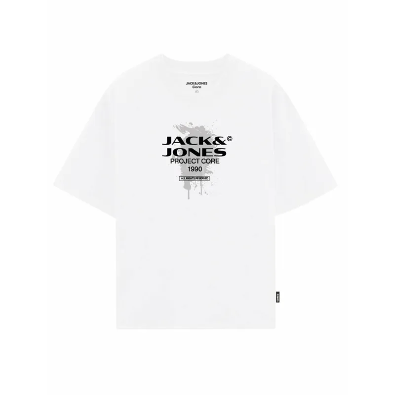 Lühikeste varrukatega T-särk, meeste Jack & Jones JCOCONDOR TEE SS CREW NECK FST 12284437 Valge