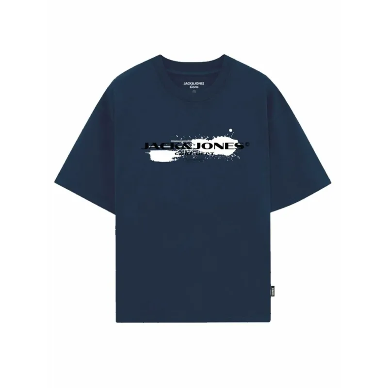 Vīriešu Krekls ar Īsām Piedurknēm Jack & Jones JCOCONDOR TEE SS CREW NECK FST 12284437 Tumši Zils