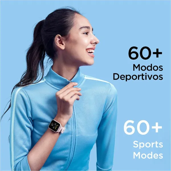 Smartwatch Amazfit Bip U Pro 1,43" GPS Bluetooth Black Pink 1,43