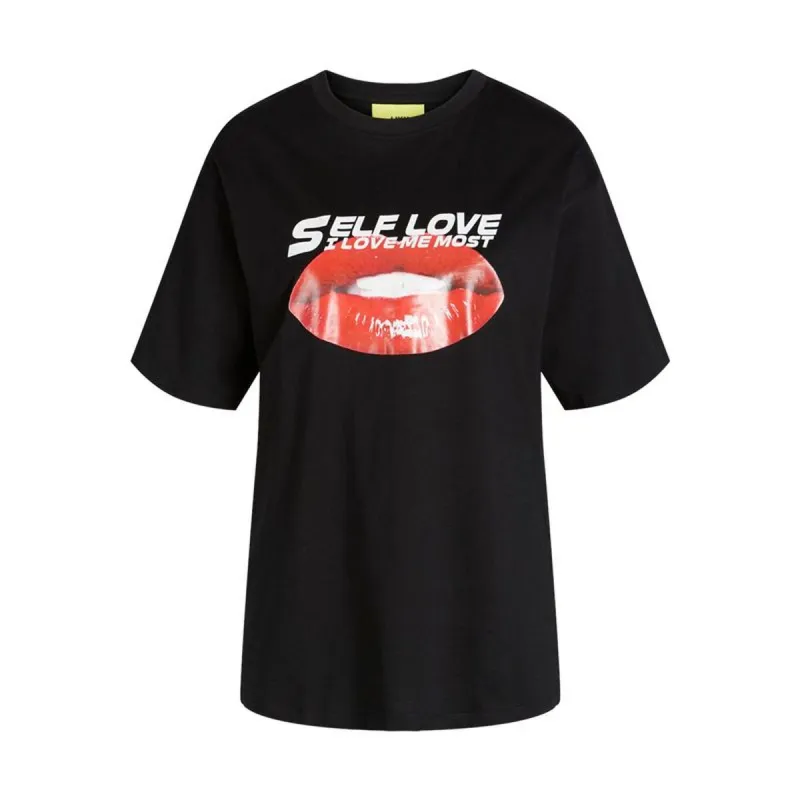Men’s Short Sleeve T-Shirt Jack & Jones Jxkora Loose Black