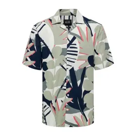Рубашка Only & Sons Onsbertil Reg Visc Linen Tea Хаки