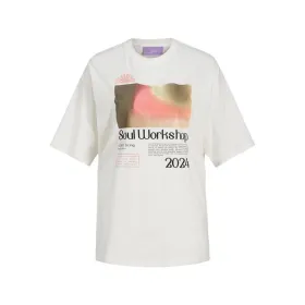 Naisten T-paita Jack & Jones Jxpaige Valkoinen