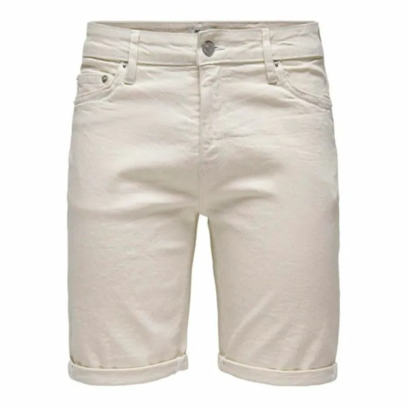 Meeste Lühikesed Püksid Only & Sons Onsply 9296 Ecru Beež