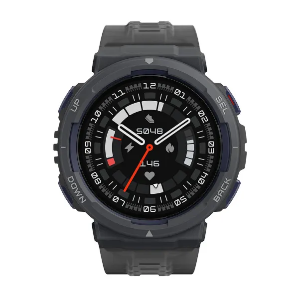 Viedpulkstenis Amazfit Active Edge Melns Pelēks 1,75" 46 mm