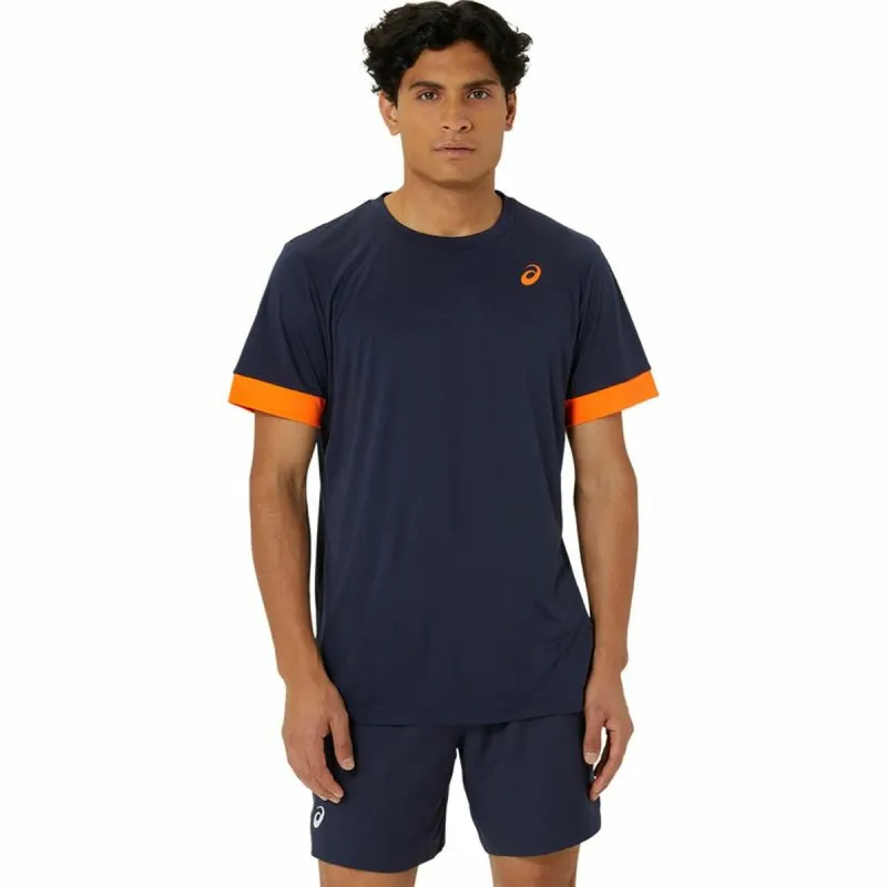 Lyhythihainen urheilupaita Asics Court Ss Top Sininen Laivastonsininen Tennis