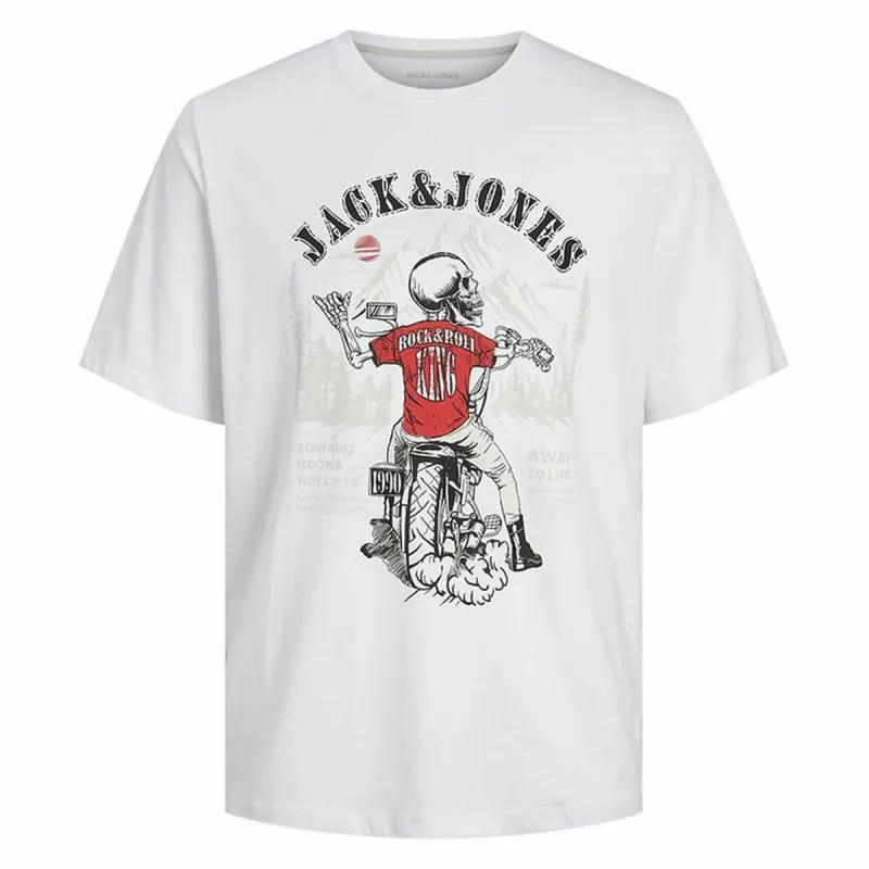 Vyriški marškinėliai su trumpomis rankovėmis Jack & Jones skull Rock Crew