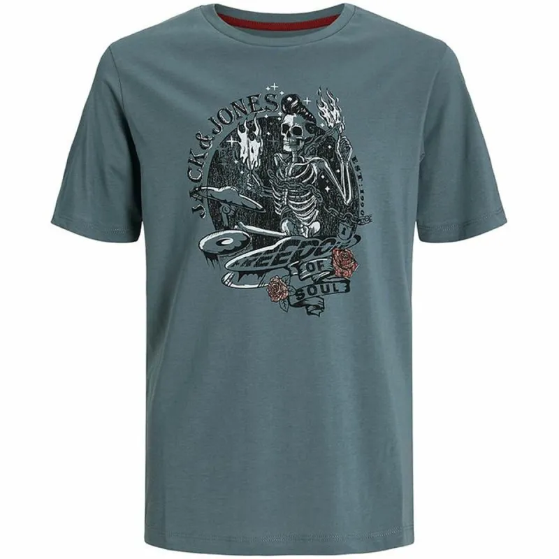 Vaikiška Marškinėliai su trumpomis rankovėmis Jack & Jones skull Rock Crew