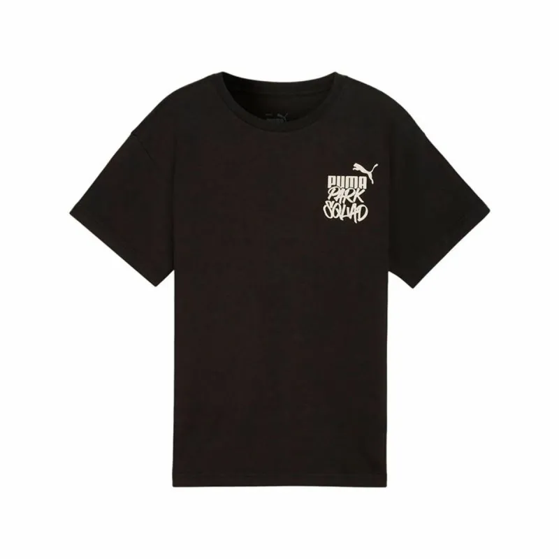 Vaikiška Marškinėliai su trumpomis rankovėmis Puma Essenntials+ Mid 90S Graphic Juoda