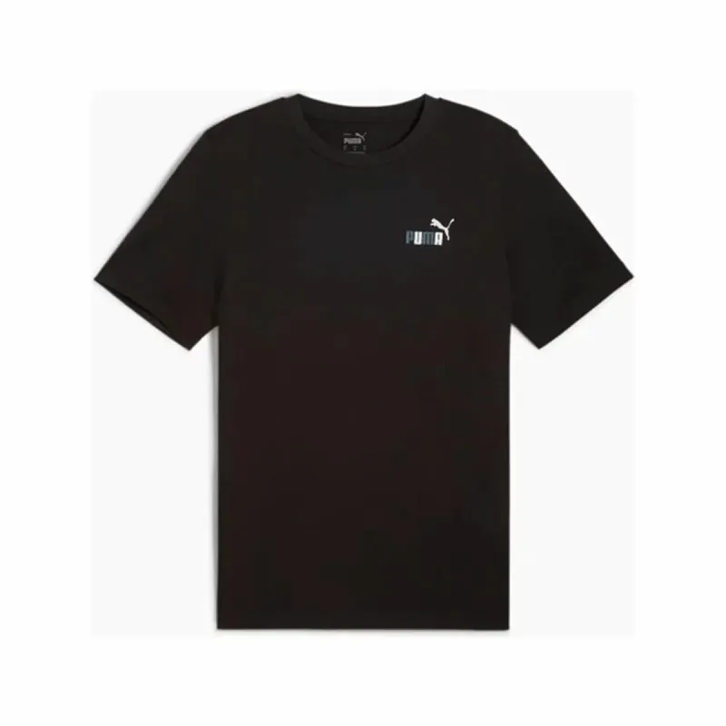 Lühikeste varrukatega T-särk, meeste Puma Graphics Puma Sports Club Must