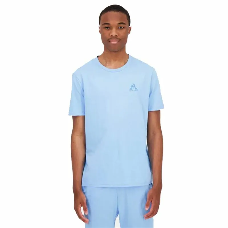 Vīriešu Krekls ar Īsām Piedurknēm Le coq sportif Monochrome N°3 Aquamarine