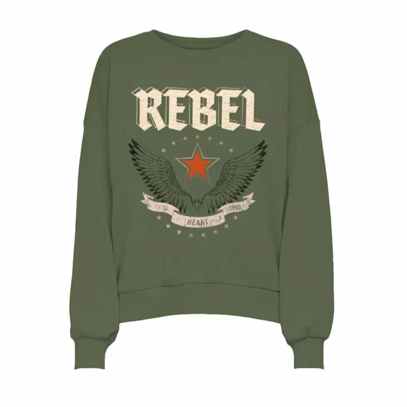 Sieviešu Sporta Krekls bez Kapuča Only Onllayla L/S Wings O-Neck Zils
