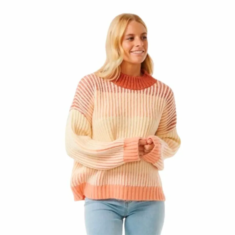 Толстовка без капюшона женская Rip Curl Soleil Rib Knit Crew