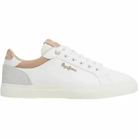 Sports Trainers for Women Pepe Jeans Kenton Court Golden White
