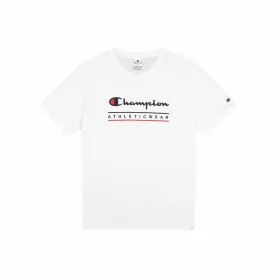 Vīriešu Krekls ar Īsām Piedurknēm Champion Champion SS Balts