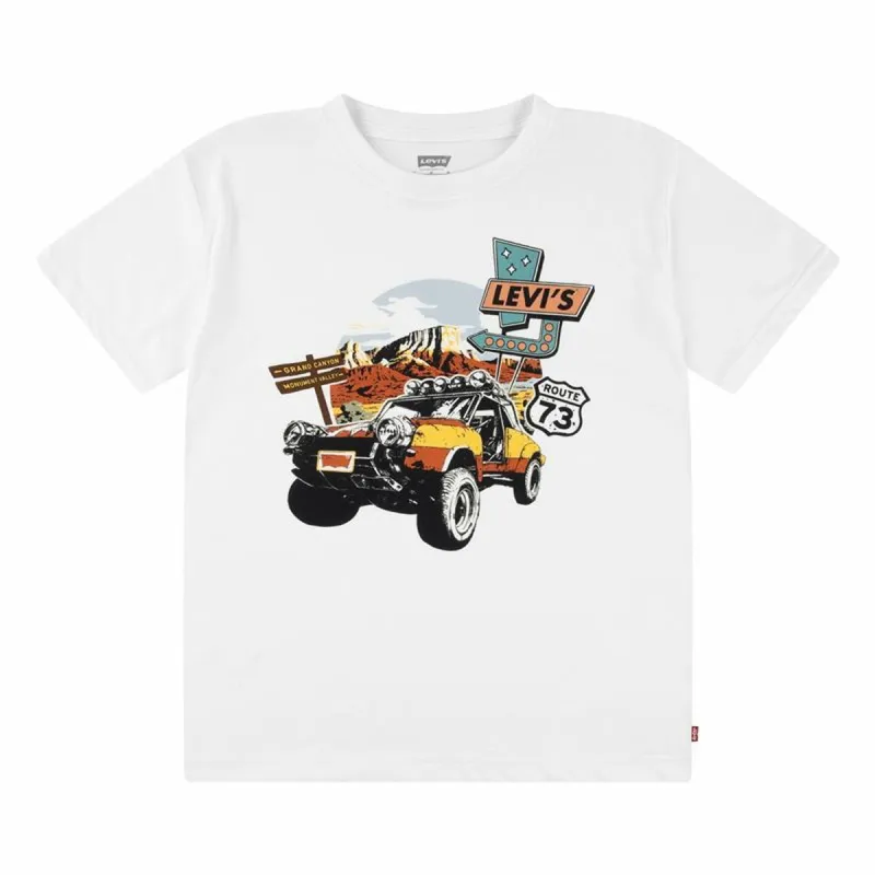 Детский Футболка с коротким рукавом Levi's Lvb Day Trip Белый