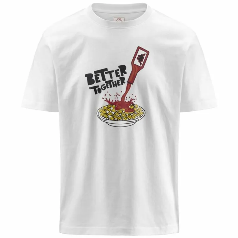 Футболка с коротким рукавом мужская Kappa Glesto Tbar Белый