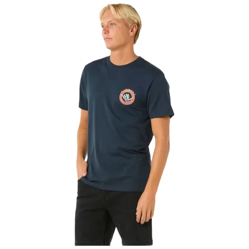 Футболка с коротким рукавом мужская Rip Curl Shred Til Tee Тёмно Синий