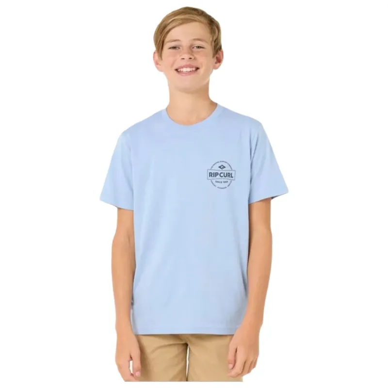 Child's Short Sleeve T-Shirt Rip Curl Rip Curl Staple Tee Blue