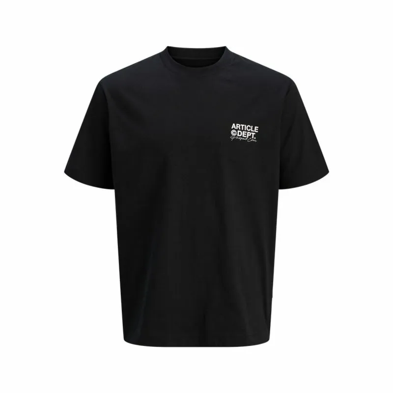 Vyriški marškinėliai su trumpomis rankovėmis Jack & Jones Jcodynamic Dust Ss Crew Neck Juoda