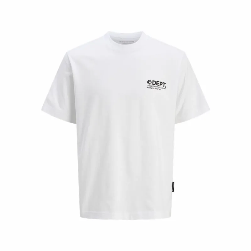 Футболка с коротким рукавом мужская Jack & Jones Jcodynamic Dust Ss Crew Белый