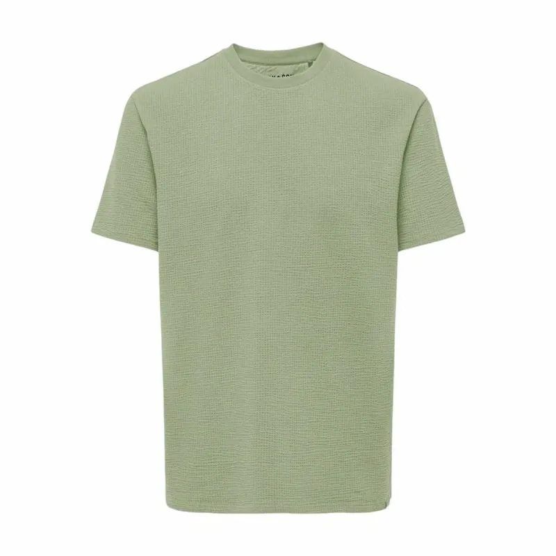 Men’s Short Sleeve T-Shirt Only & Sons Onskian Life Reg Seersucker Ss