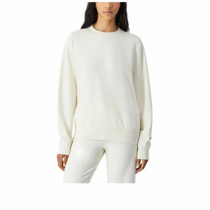 Naisten huputon collegepaita Champion Champion Crewneck Valkoinen