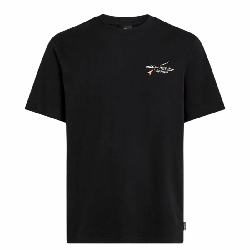 Vyriški marškinėliai su trumpomis rankovėmis O'Neill Retro Back Print Juoda
