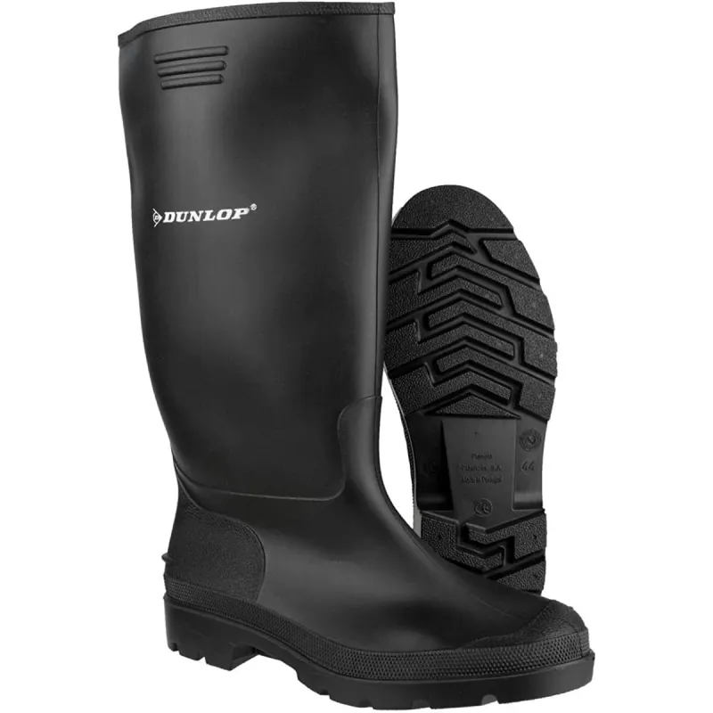 Kummikud Dunlop Must Polüester PVC