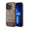 Guess GCube Stripes MagSafe - Case for iPhone 14 Pro Max (Brown)