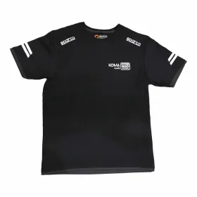 Men’s Short Sleeve T-Shirt Sparco Koma Tools 02416nrgs Black