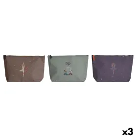 Kotike DKD Home Decor Pruun Roheline Burgundiapunane (3 Ühikut)