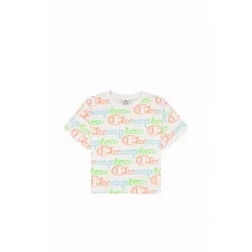Sieviešu Krekls ar Īsām Piedurknēm Champion Crewneck Croptop Balts